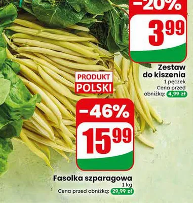 Fasolka szparagowa polska promocja w Dino
