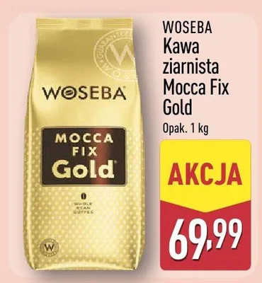 Kawa ziarnista Mocca Fix Gold 1 kg promocja w Aldi