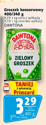Groszek konserwowy Dawtona promocja w Prim Market