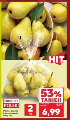 Gruszki polskie promocja w Kaufland