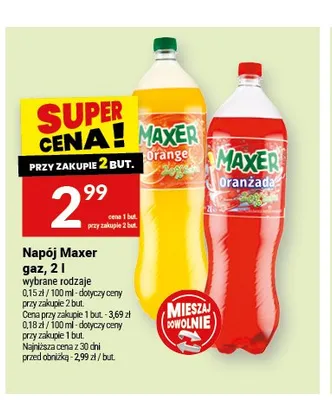 Napój gazowany Maxer promocja w Twój Market
