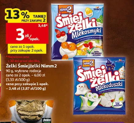 Żelki Śmiejżelki Nimm2 Mlekosmyki promocja w Auchan