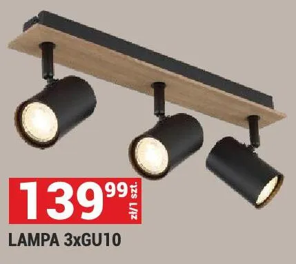 Lampa 3xGU10 promocja w Merkury Market