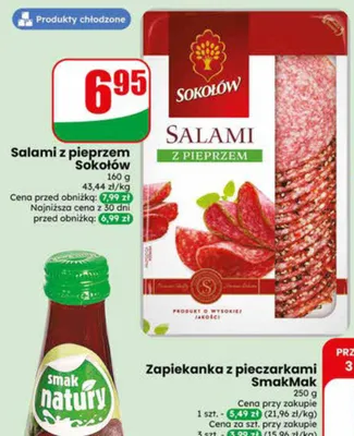 Salami z pieprzem Sokołów promocja w Dino