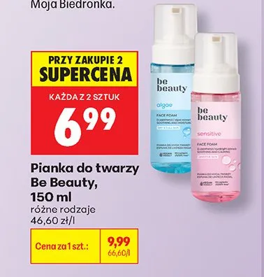 Pianka do twarzy Be Beauty Sensitive promocja w Biedronka