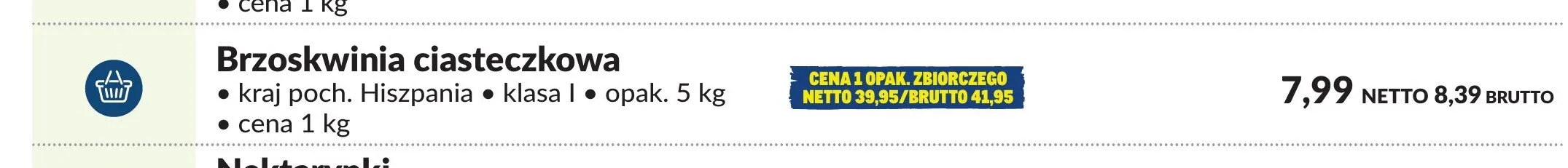 Brzoskwinia ciasteczkowa promocja w Makro