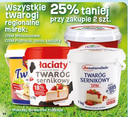 Twaróg sernikowy promocja w Dino