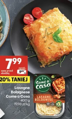 Lasagne Bolognese Come a Casa promocja w Delikatesy Centrum