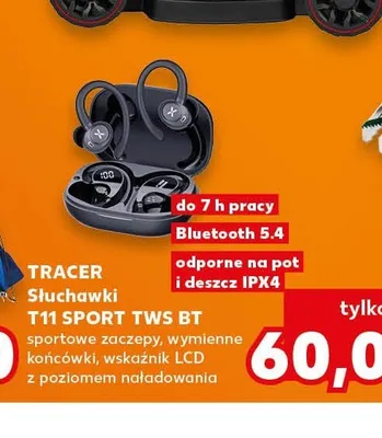 Słuchawki sportowe Tracer T11 Sport TWS BT promocja w Kaufland