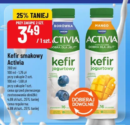 Kefir smakowy Activia mango promocja w POLOmarket