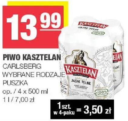 Piwo Kasztelan promocja w SPAR