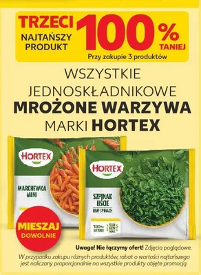 Szpinak liście Hortex promocja w Kaufland