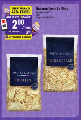 Makaron Tagliatelle Pasta La Vista promocja w POLOmarket