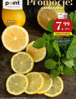 Cytryny promocja w Market Point