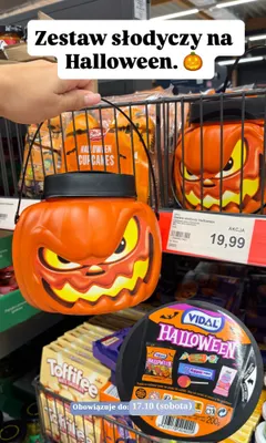 Zestaw słodyczy Halloween Vidal promocja w Aldi