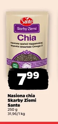 Nasiona chia Skarby Ziemi Sante promocja w Netto
