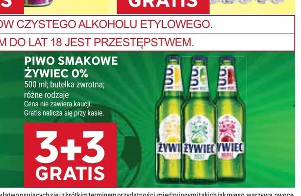 Piwo bezalkoholowe smakowe Żywiec 0% promocja w Stokrotka