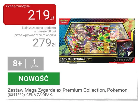 Zestaw Mega Zygarde ex Premium Collection Pokemon promocja w Smyk
