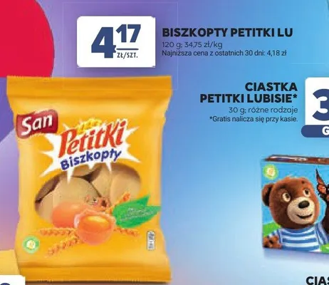 Biszkopty Petitki LU promocja w Stokrotka