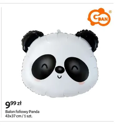 Balon foliowy Panda 43x37 cm Gdan promocja w Empik