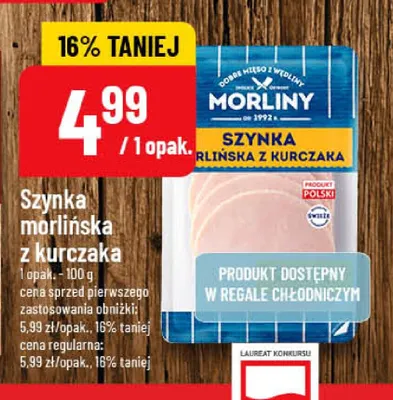 Szynka morlińska z kurczaka Morliny promocja w POLOmarket