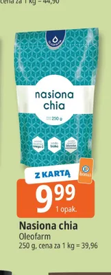 Nasiona chia Oleofarm promocja w Leclerc