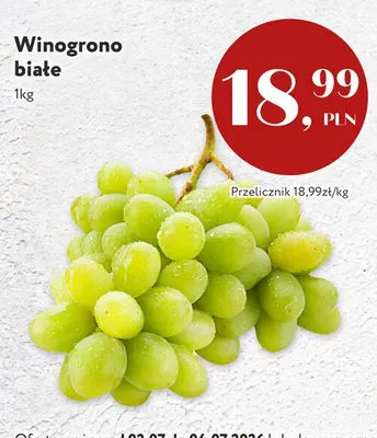 Winogrono białe promocja w Market Point