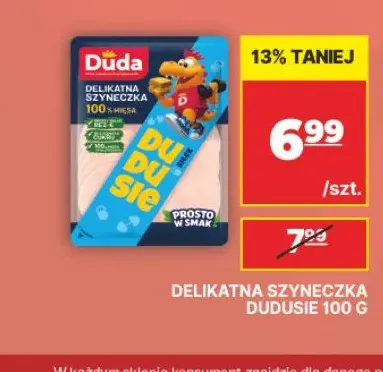 Delikatna szyneczka Dudusie Duda promocja w API Market