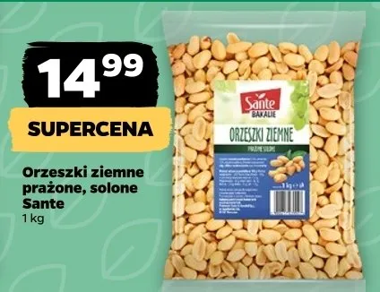 Orzeszki ziemne prażone, solone Sante promocja w Netto