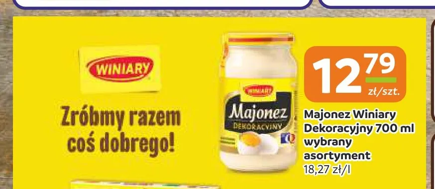 Majonez Dekoracyjny Winiary promocja w Społem Częstochowa