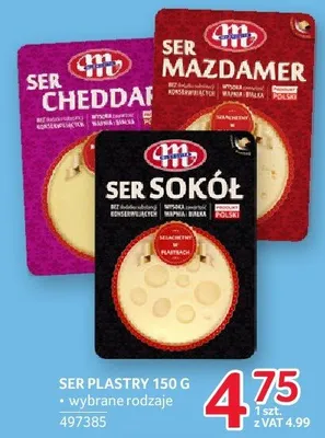 Ser plastry Mlekovita 150g wybrane rodzaje promocja w Selgros
