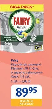 Kapsułki do zmywarki Platinum All in One, z zapachem cytrusowym promocja w Drogerie DM