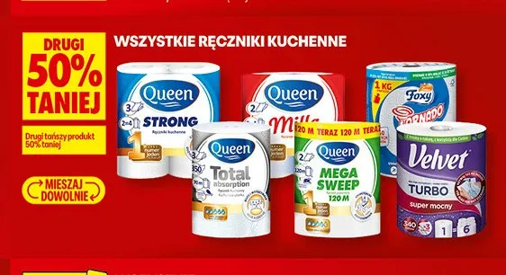 Ręcznik kuchenny Queen Mega Sweep promocja w Biedronka