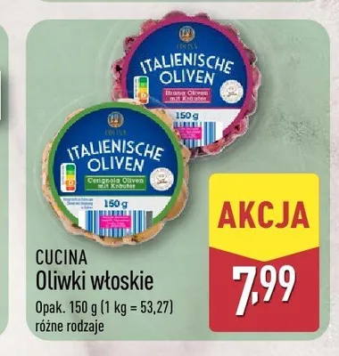 Oliwki włoskie Cucina promocja w Aldi