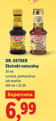 Ekstrakt naturalny wanilia promocja w Lidl