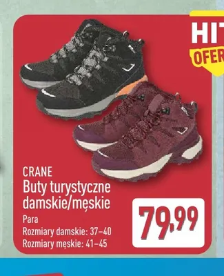 Buty turystyczne damskie/męskie Crane promocja w Aldi