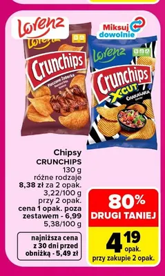 Chipsy Crunchips promocja w Carrefour Market
