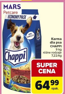 Karma dla psa różne rodzaje promocja w Carrefour