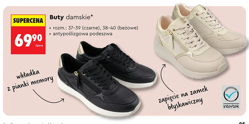 Buty damskie promocja w Biedronka