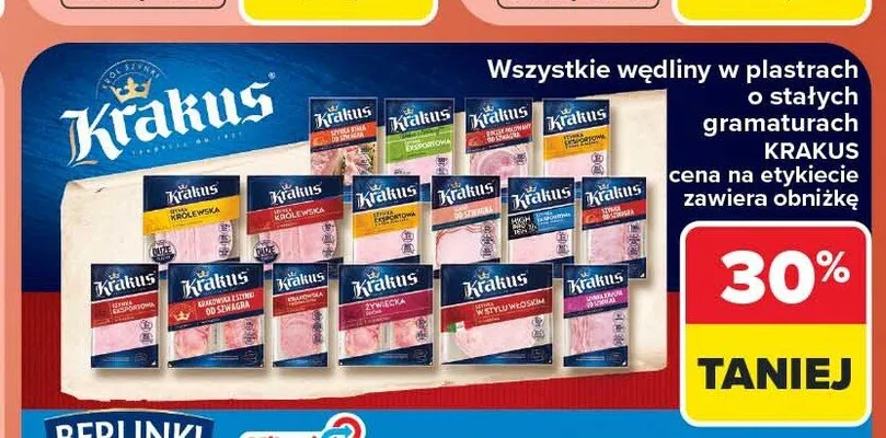 Szynka Eksportowa Krakus promocja w Carrefour
