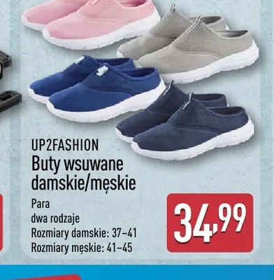 Buty wsuwane damskie/męskie UP2FASHION promocja w Aldi