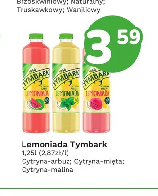 Lemoniada Tymbark cytryna-mięta promocja w Limonka