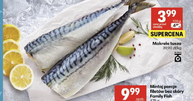 Makrela tusza promocja w Delikatesy Centrum