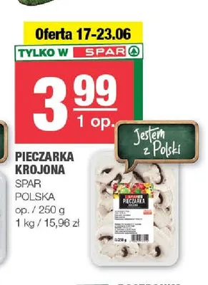 Pieczarka krojona SPAR promocja w SPAR