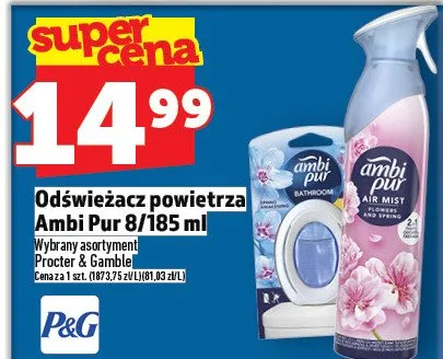 Odświeżacz powietrza Ambi Pur 8/185 ml promocja w TOPAZ