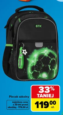 Plecak szkolny ST'K promocja w Carrefour