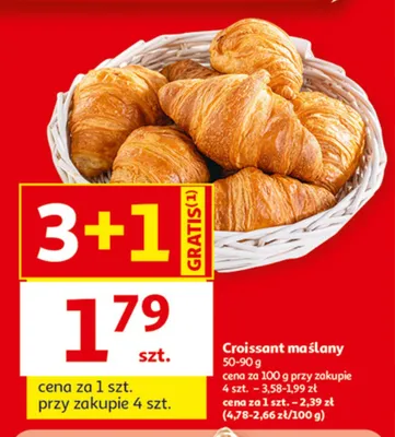 Croissant maślany promocja w Auchan