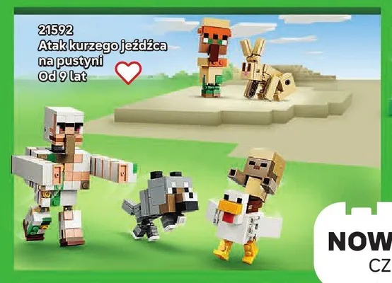 Klocki LEGO Minecraft 21592 Atak kurzego jeźdźca na pustyni promocja w LEGO