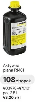 Aktywna piana RM81 Kärcher promocja w Castorama