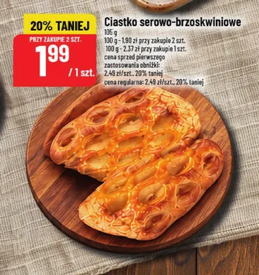 Ciastko serowo-brzoskwiniowe promocja w POLOmarket